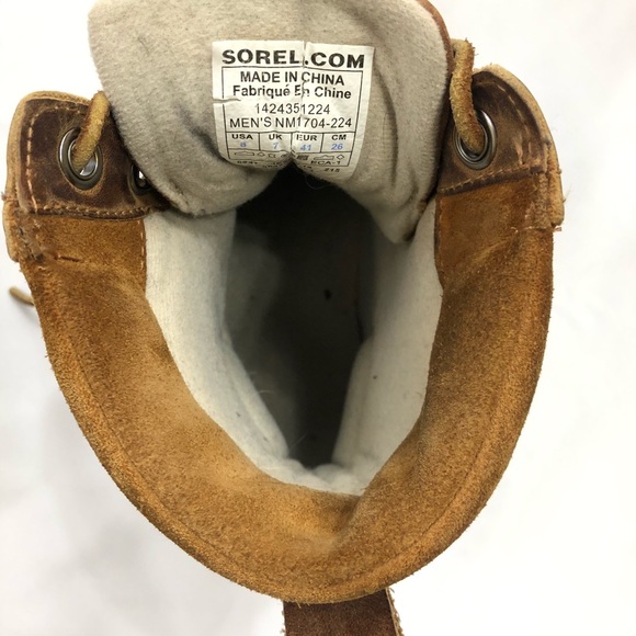 EUC Sorel Cheyanne Lace-Up Leather Duck Boot 9 - Picture 5 of 6